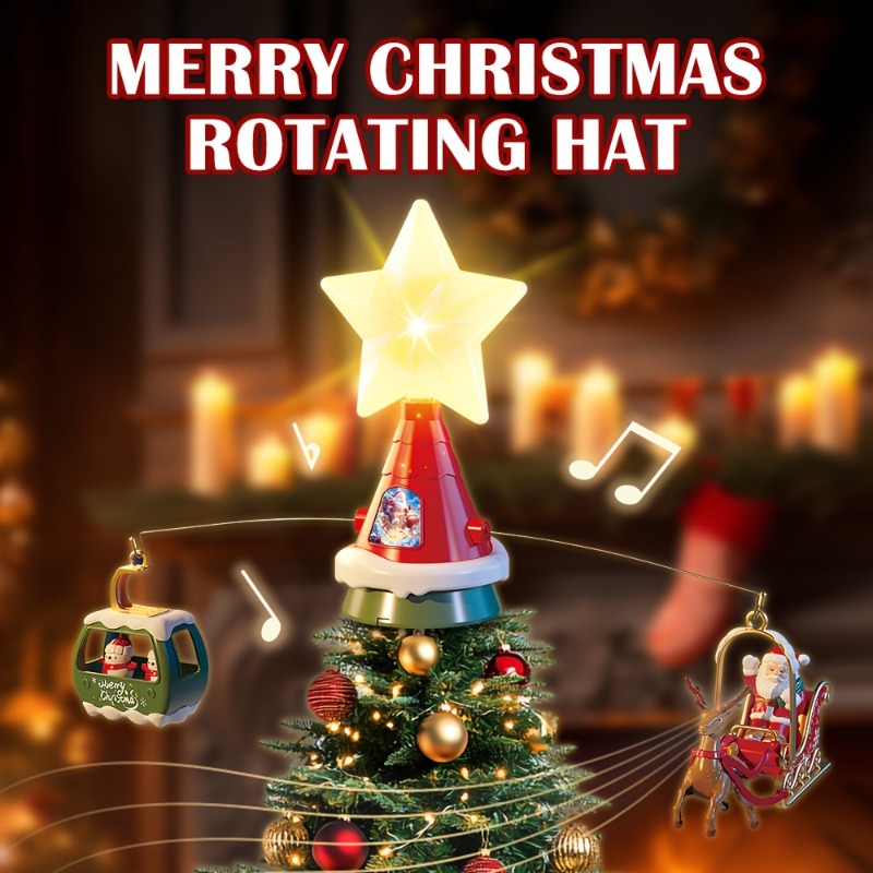 Outdoor Power For Christmas Lights - Giostra rotante superiore per albero di