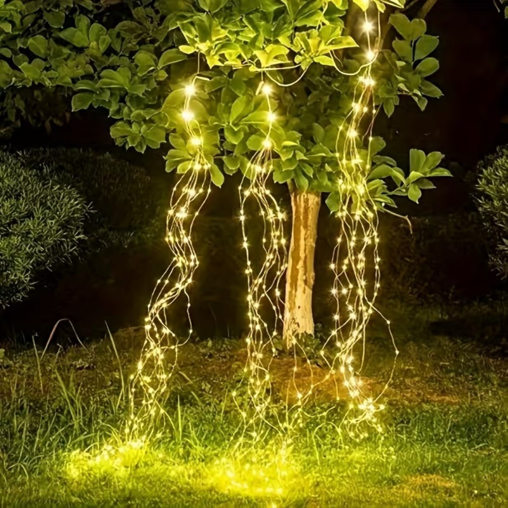Outdoor Power For Christmas Lights - Luci a Cascata a Energia Solare