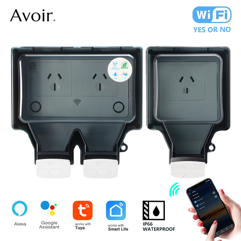 Outdoor Kitchen Power Outlet - Avoir Tuya Presa Wifi IP66 Esterna