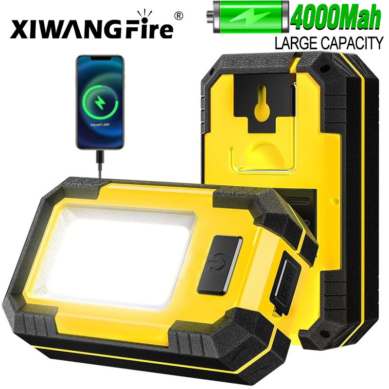 Outdoor Power Works - Lampada da Lavoro Ricaricabile 4000mAh 30W