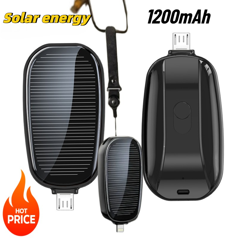 Xiaomi Outdoor Power Supply - Mini power bank solare da 1200mAh,