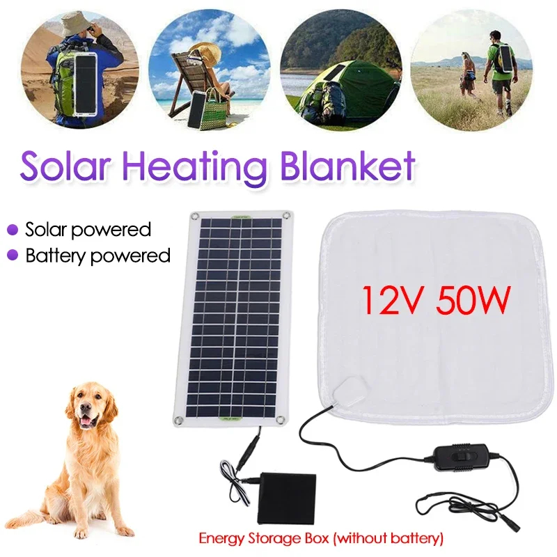 Outdoor Power Heater - Coperta riscaldante elettrica alimentata da pannello