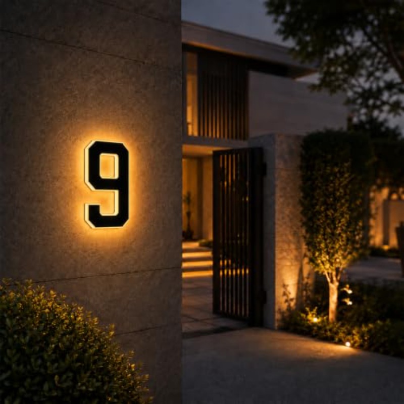 Outdoor Power House - Luce LED per Numero Civico a