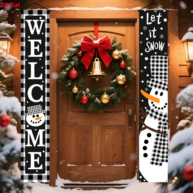 Outdoor Power House - 1pc2D piatto, banner decorativo natalizio per