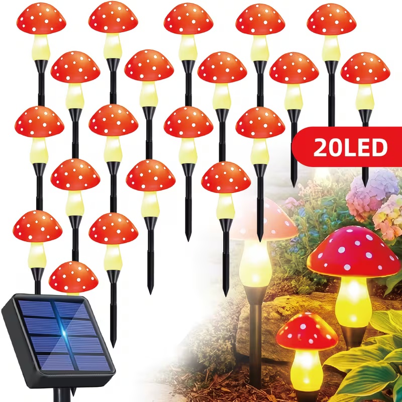 Outdoor Power For Christmas Lights - Luci LED a Forma di Fungo