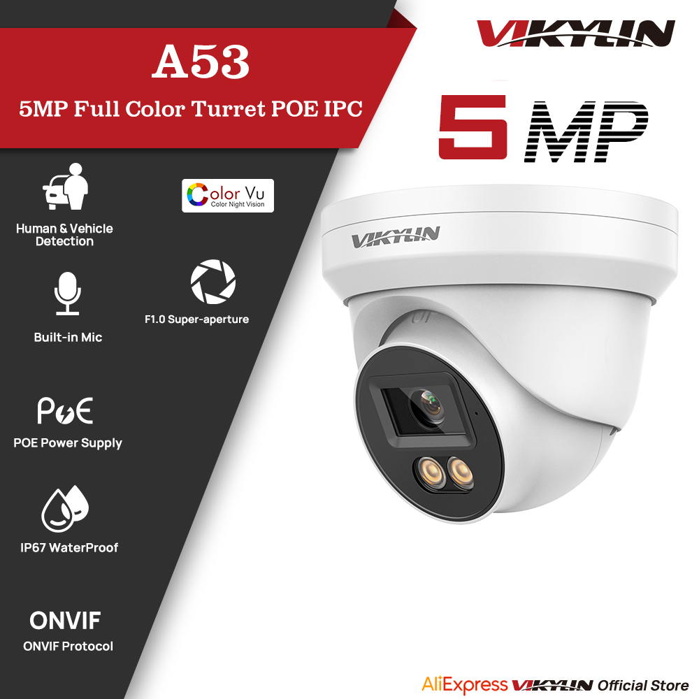 Outdoor Power G Motion - Telecamera di Sicurezza IP VIKYLIN 5MP