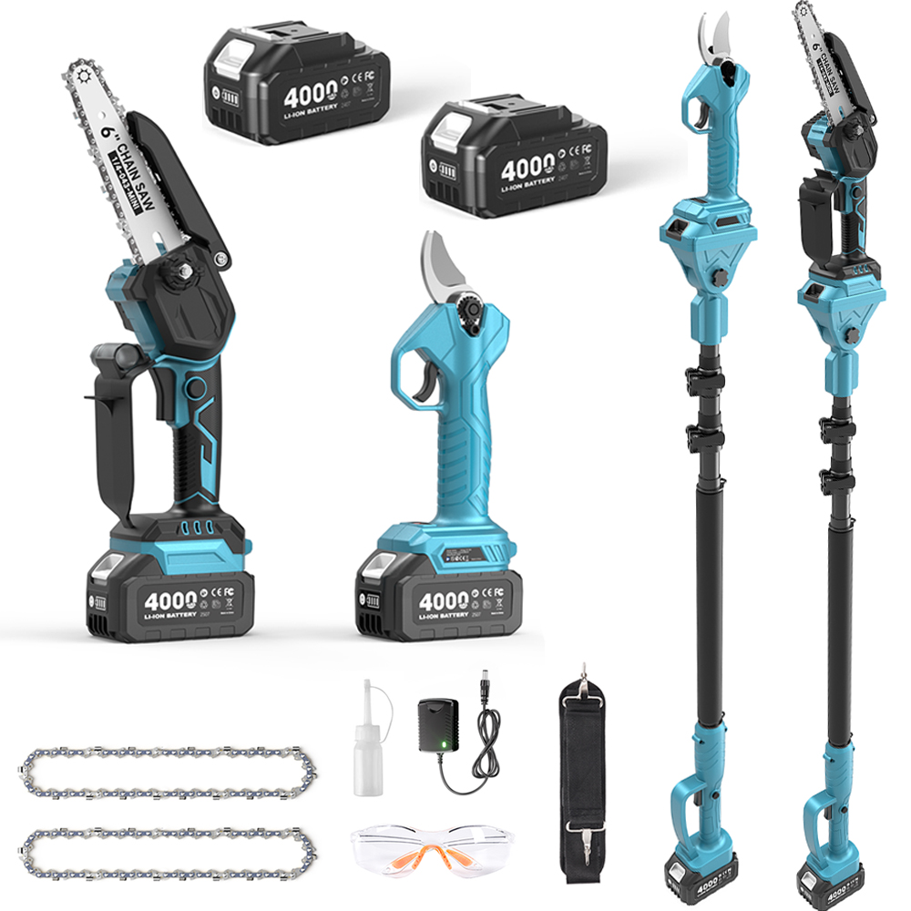 Pole Saw Cordless - Taskstar Potatore a Asta Senza Spazzole