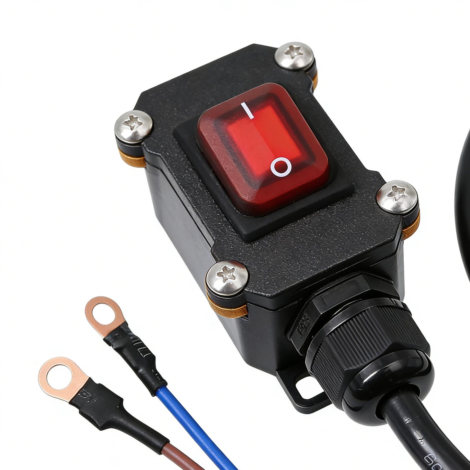 Outdoor Power Disconnect - Interruttore Universale per Moto 30/50/100cm, Cavo