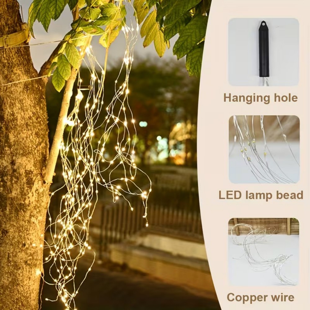 Luci a Cascata a Energia Solar - Outdoor Power For Christmas Lights recensione e prezzo
