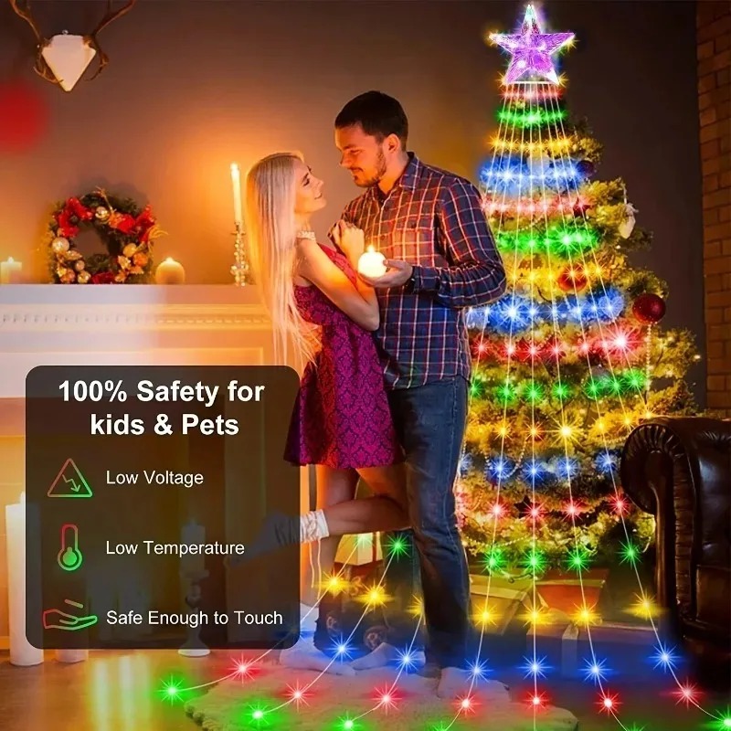 Luci a Cascata a Stella USB co - Outdoor Power For Christmas Lights recensione e prezzo