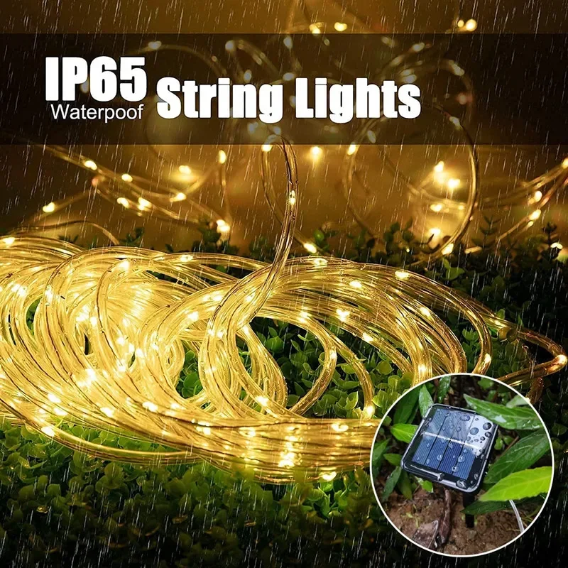 LED striscia solare corda tubo - Outdoor Power For Christmas Lights recensione e prezzo
