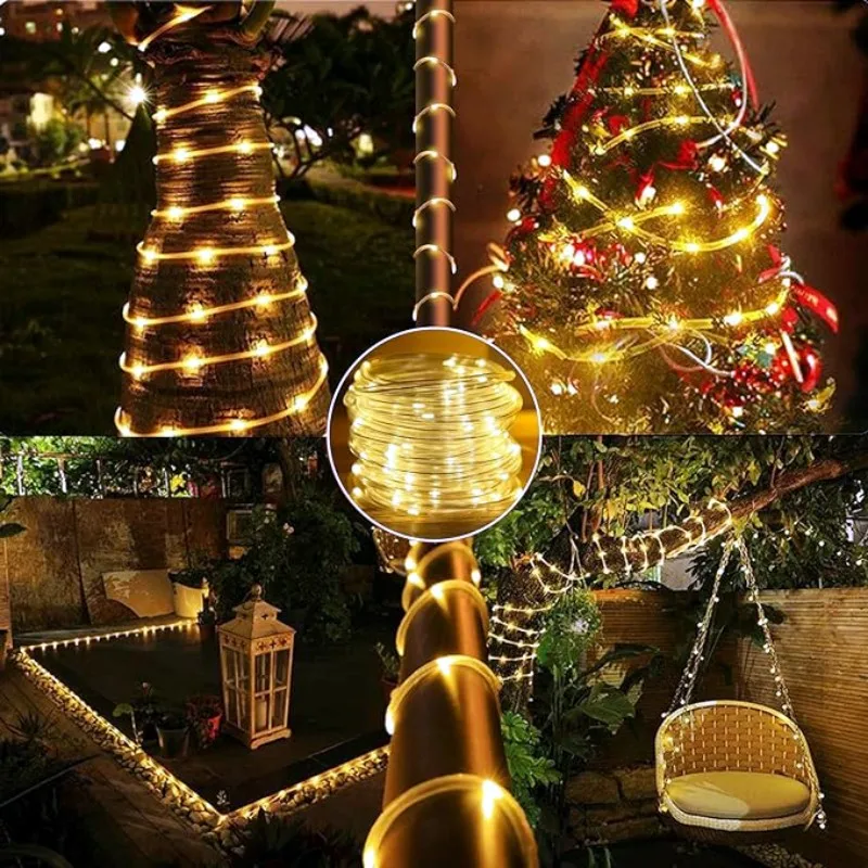 LED striscia solare corda tubo - Outdoor Power For Christmas Lights recensione e prezzo