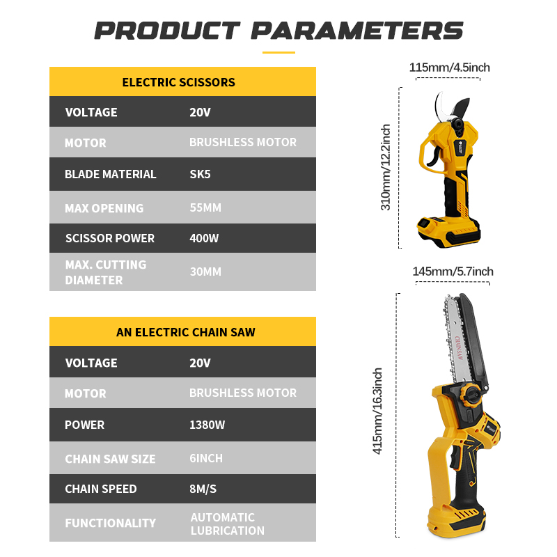 Brushless 6 Pollici Motosega E - Pole Saw Cordless recensione e prezzo